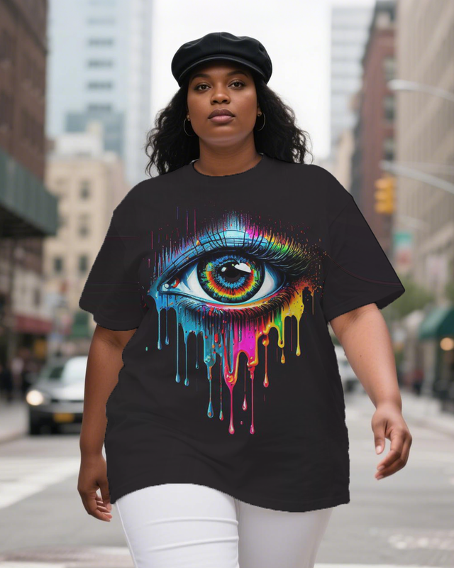 black girl Women's Plus Size T-shirts