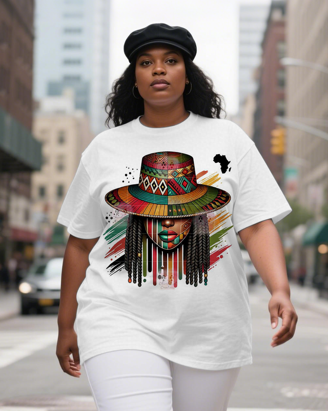 black girl Women's Plus Size T-shirts