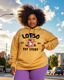 Women's Plus Size  Long Sleeve Hoodie
