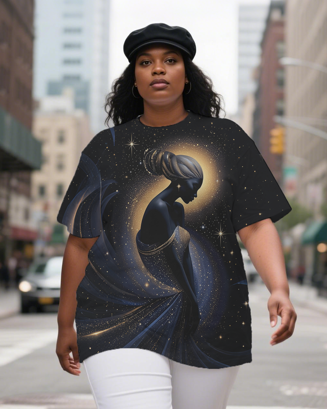 black girl Women's Plus Size T-shirts