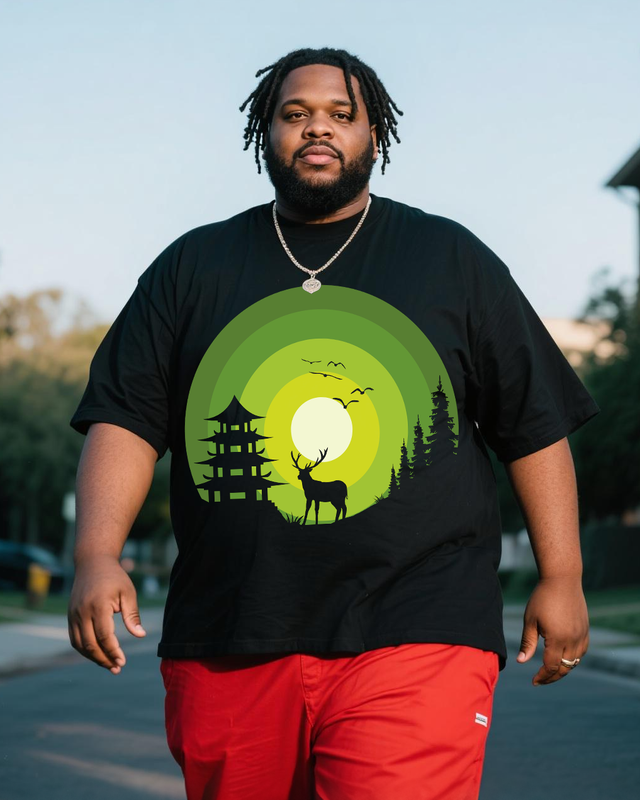 Men's Plus Size Short Sleeve T-Shirt