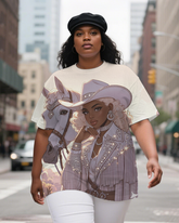 black girl Women's Plus Size T-shirts