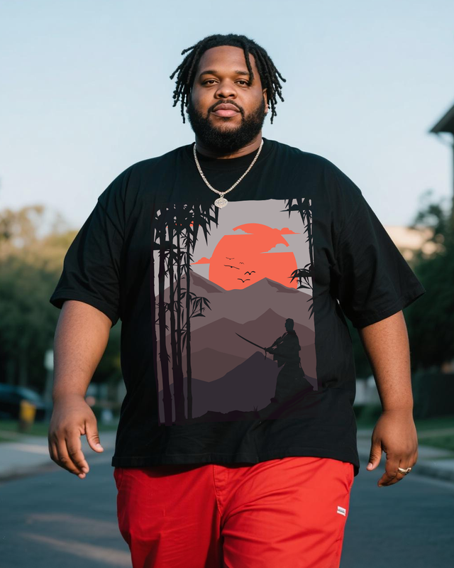 Men's Plus Size Short Sleeve T-Shirt