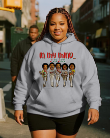 Women's Plus Size  Long Sleeve Hoodie