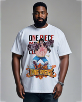 One Piece  Men's Plus Size Short Sleeve T-Shirt