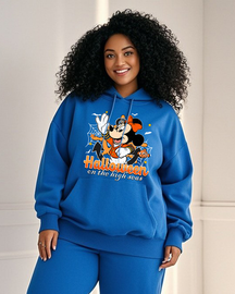 Women's Plus Size  Long Sleeve Hoodie