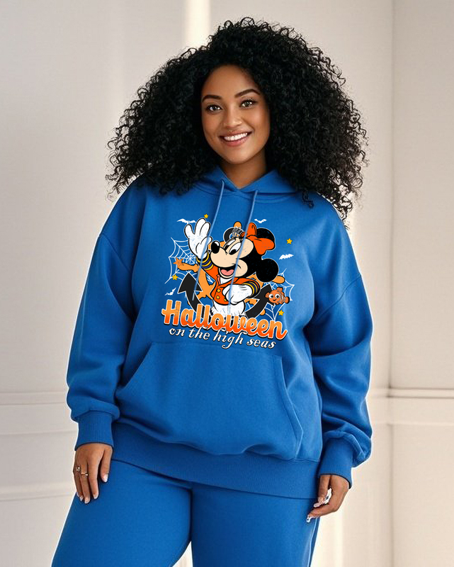 Women's Plus Size  Long Sleeve Hoodie