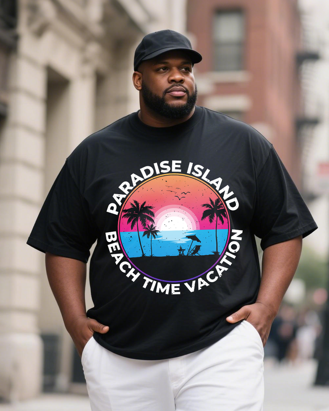 Men's Plus Size Short Sleeve T-Shirt