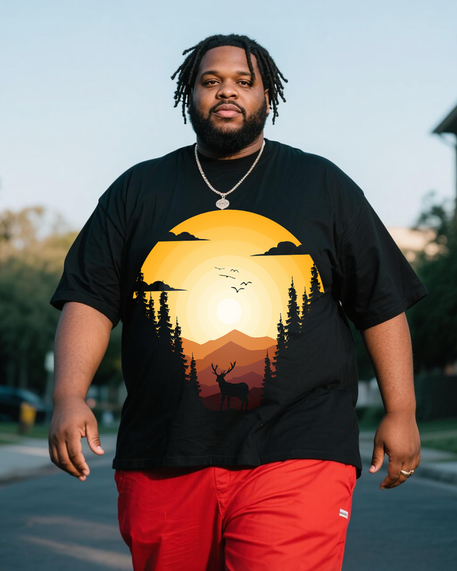 Men's Plus Size Short Sleeve T-Shirt