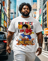 One Piece  Men's Plus Size Short Sleeve T-Shirt