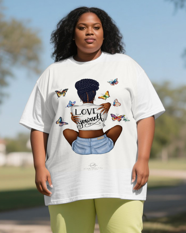 black girl Women's Plus Size T-shirts