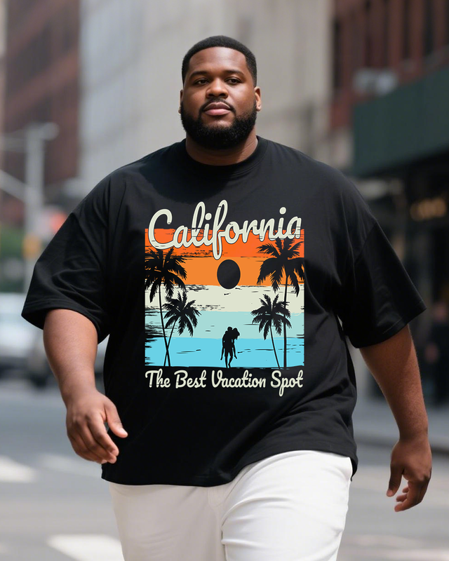 Men's Plus Size Short Sleeve T-Shirt