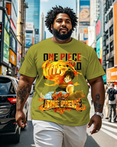 One Piece  Men's Plus Size Short Sleeve T-Shirt