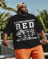 War - themed Silhouettes  Men's Plus Size Short Sleeve T-Shirt
