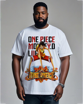 One Piece  Men's Plus Size Short Sleeve T-Shirt