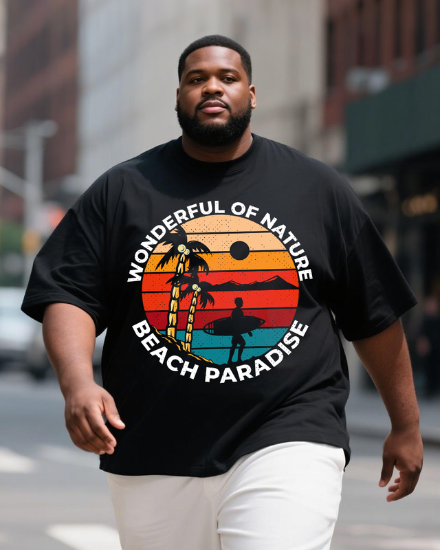 Men's Plus Size Short Sleeve T-Shirt
