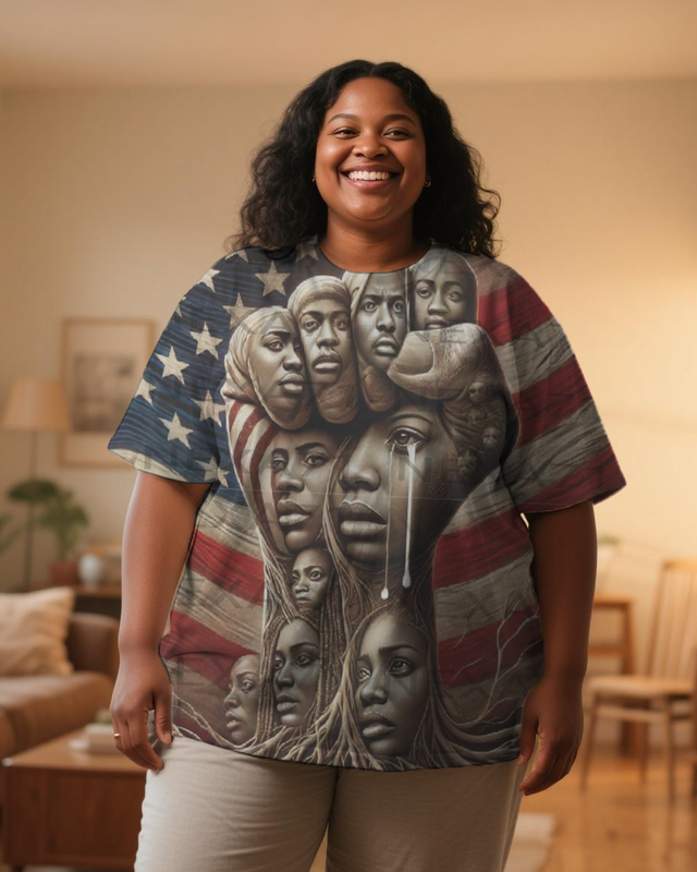 black girl Women's Plus Size T-shirts