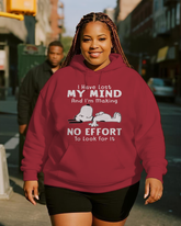 Women's Plus Size  Long Sleeve Hoodie