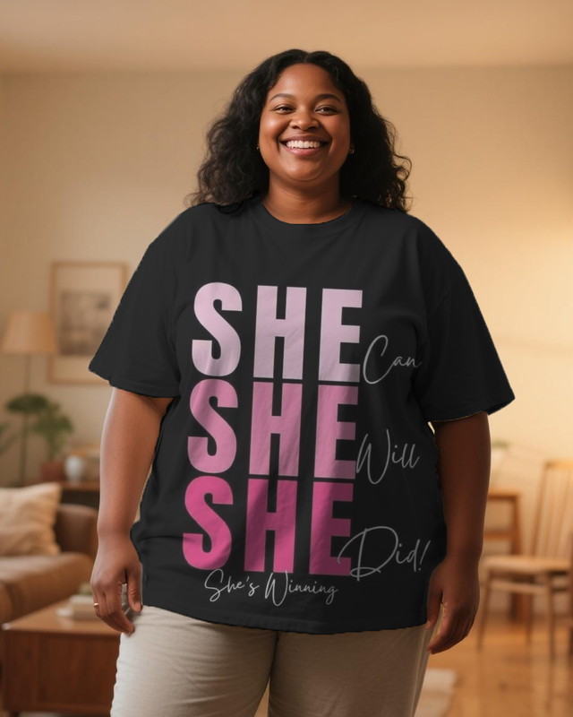 black girl Women's Plus Size T-shirts