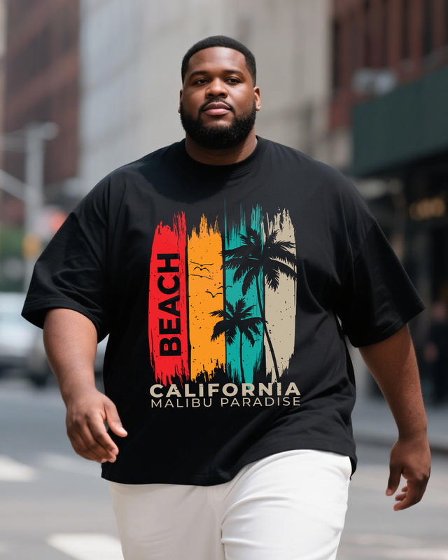 Men's Plus Size Short Sleeve T-Shirt