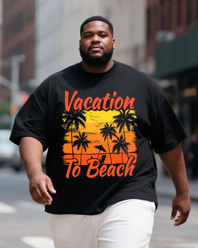 Men's Plus Size Short Sleeve T-Shirt