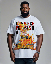 One Piece  Men's Plus Size Short Sleeve T-Shirt
