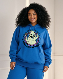 Women's Plus Size  Long Sleeve Hoodie