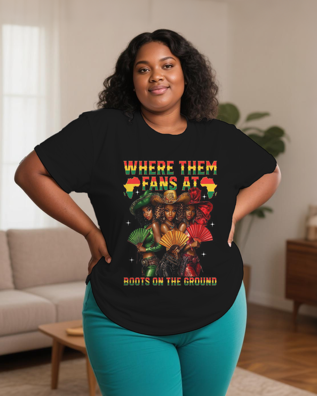 black girl Women's Plus Size T-shirts