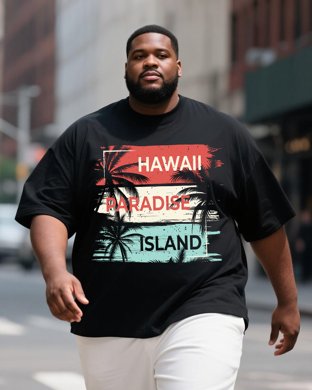 Men's Plus Size Short Sleeve T-Shirt