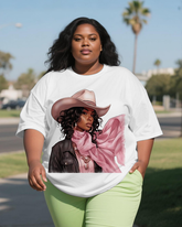 black girl Women's Plus Size T-shirts