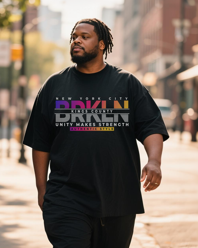 Men's Plus Size Short Sleeve T-Shirt