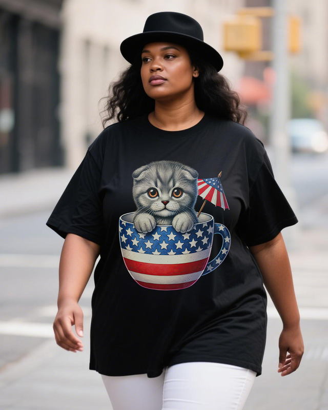 The Fourth of July Women's Plus Size T-shirts