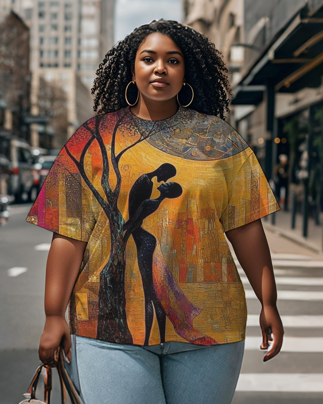 black girl Women's Plus Size T-shirts