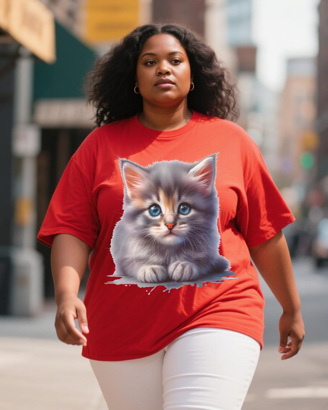 Adorable pets Women's Plus Size T-shirts