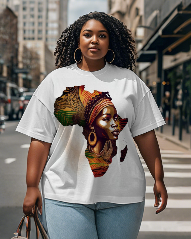 black girl Women's Plus Size T-shirts