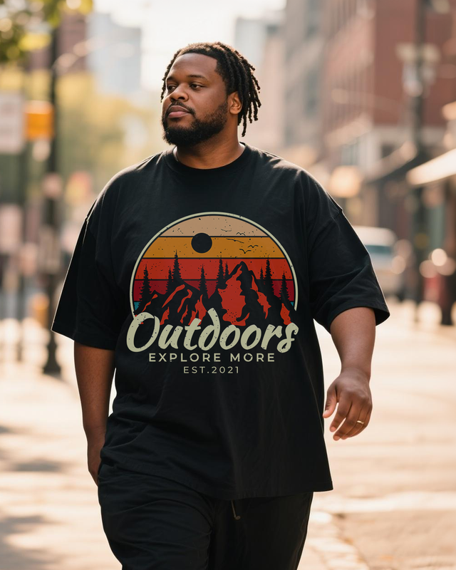 Men's Plus Size Short Sleeve T-Shirt