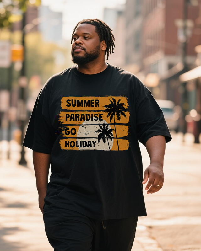 Men's Plus Size Short Sleeve T-Shirt