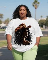 black girl Women's Plus Size T-shirts