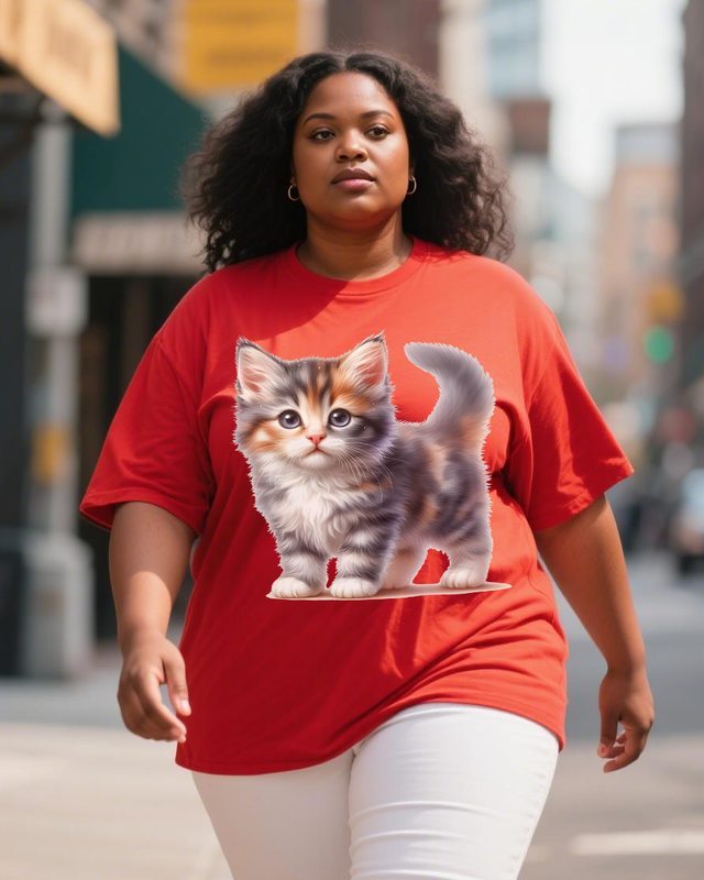 Adorable pets Women's Plus Size T-shirts