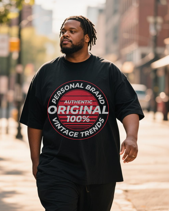Men's Plus Size Short Sleeve T-Shirt