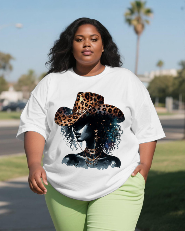 black girl Women's Plus Size T-shirts