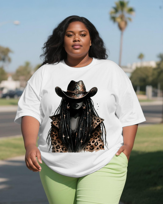 black girl Women's Plus Size T-shirts