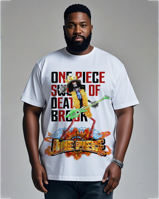 One Piece  Men's Plus Size Short Sleeve T-Shirt