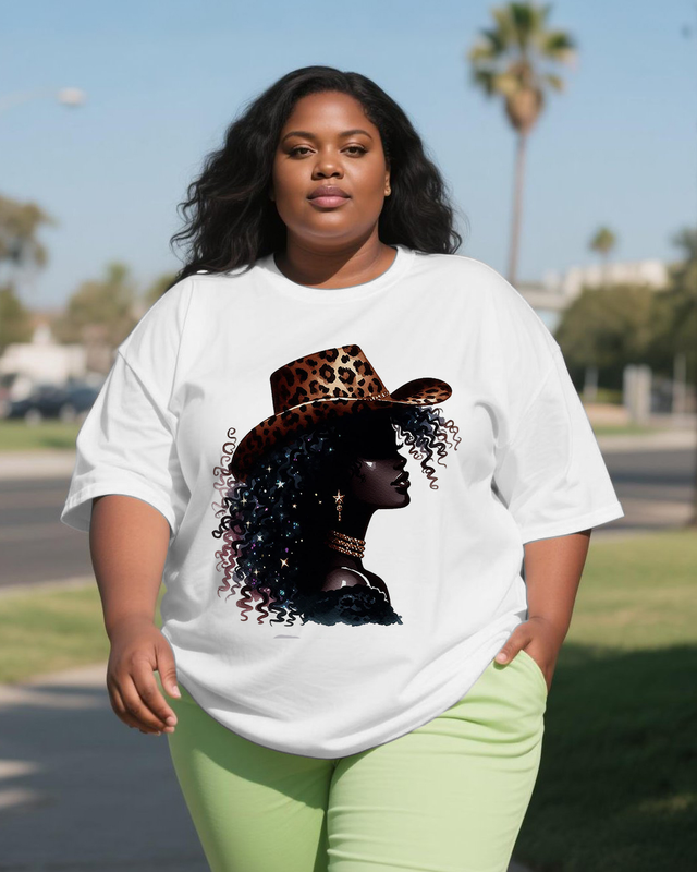 black girl Women's Plus Size T-shirts
