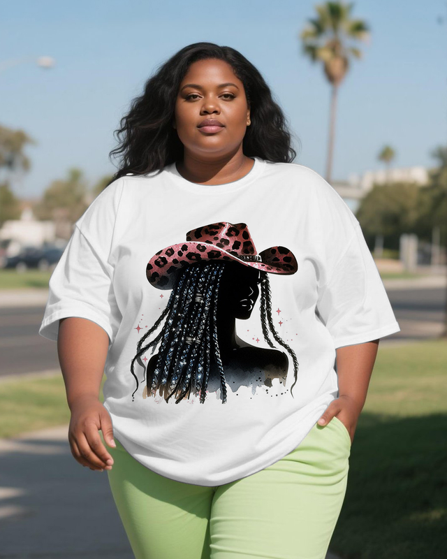 black girl Women's Plus Size T-shirts