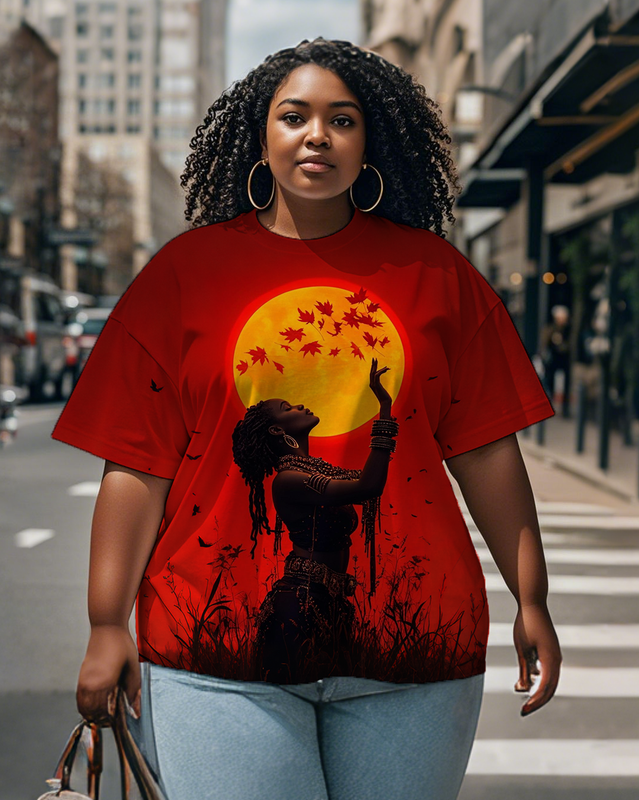 black girl Women's Plus Size T-shirts
