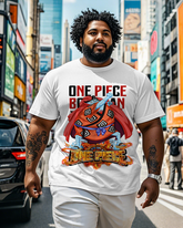 One Piece  Men's Plus Size Short Sleeve T-Shirt