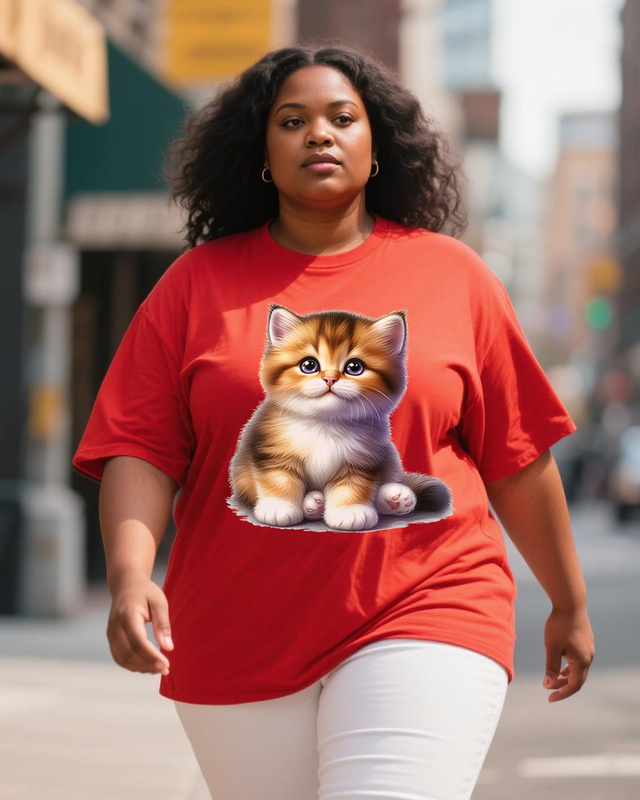 Adorable pets Women's Plus Size T-shirts
