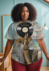 black girl Women's Plus Size T-shirts