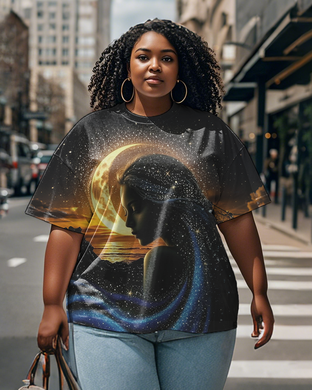 black girl Women's Plus Size T-shirts